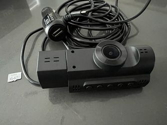 Dual 1080P Dash Cam – Front + Interior | Night Vision & Parking Monitor