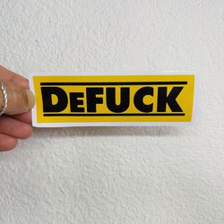 DeWalt Tools 5inch Funny Sticker Car Decal Tool Box Construction Hard Hat