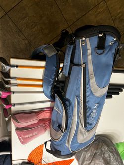 Brother(under 48 inches), and little sister, Golf Clubs, everything they need to get them started, only one bag for both, $98