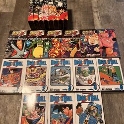 Collection of Dragon Ball Z VHS + Manga