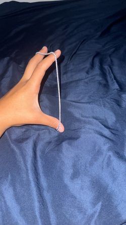 Silver Crystal Tennis Necklace GLD