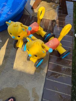 Kids Animal Ride-On Tricycle Toy – Set of 2