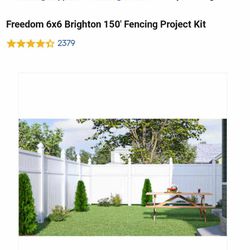 Freedom 6x6 Brighton 150' Fencing Project Kit