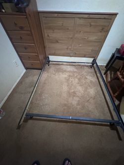 Bed frame and headboard