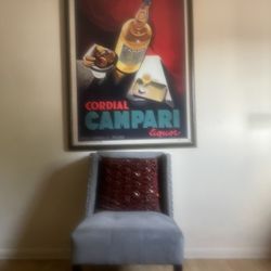 Chair With Pillow  and vacuum