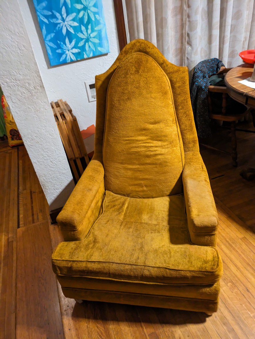 Mid Century Chair Original Aupostery 