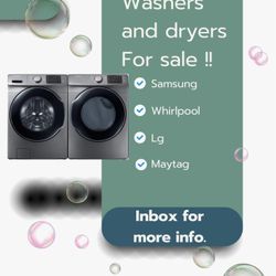Washer and dryer sets 💲💲💲💲