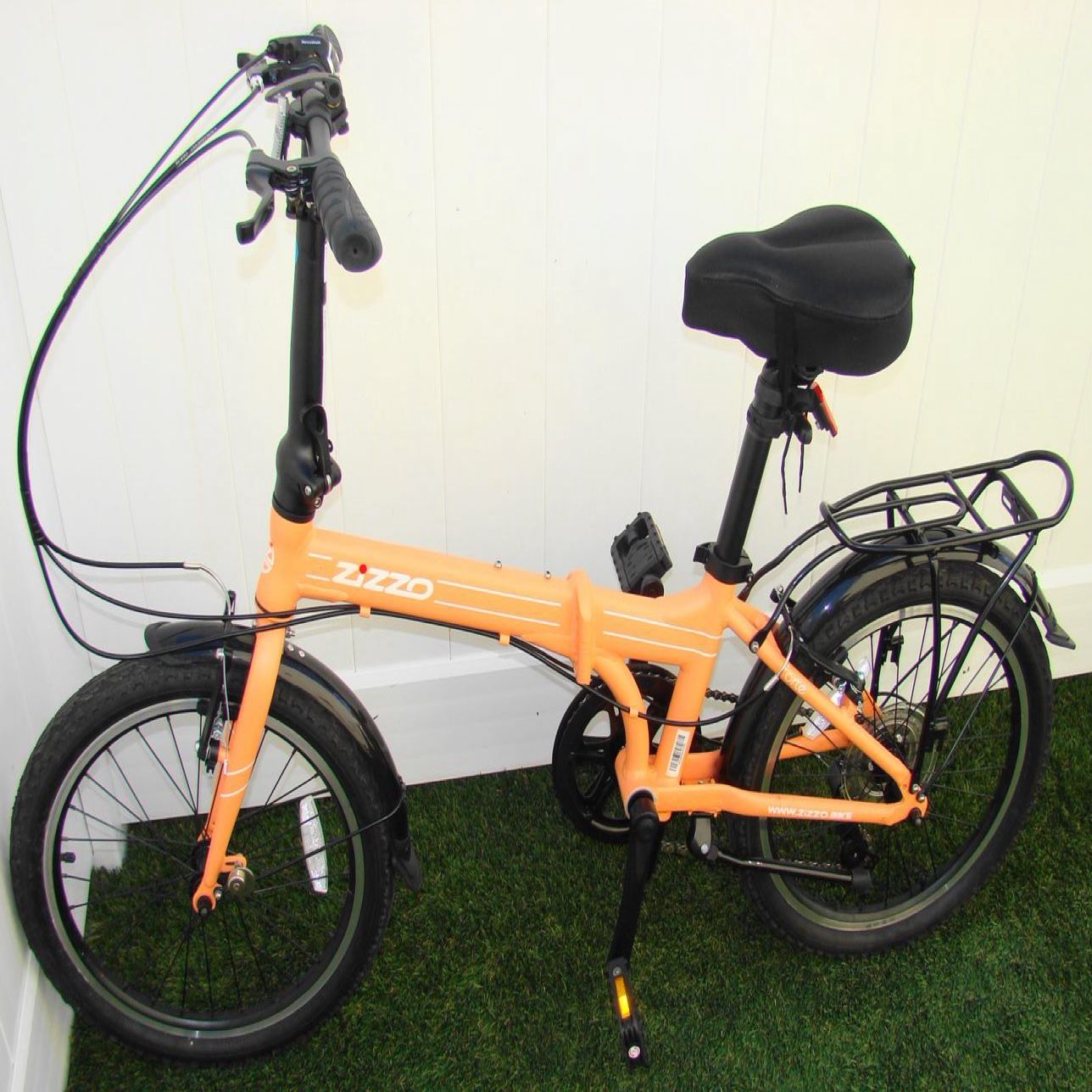 2019 Zizzo Forte Folding Bike W/Carrying Bag-Coral Color-XLNT CONDITION!