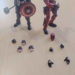 Blokees Captain America And Deadpool