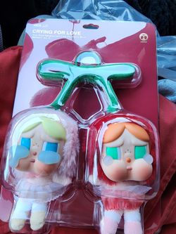 CRYBABY Crying For Love Series-Vinyl Plush Hanging Card (Love You Cherry Much)