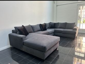 Brand New Customizable Large Gray Sectional Sofa