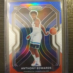 Anthony Edwards Prizm Rookie Red White Blue