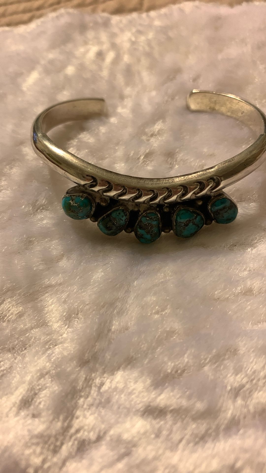 Sterling Silver Bracelet With Turquoise