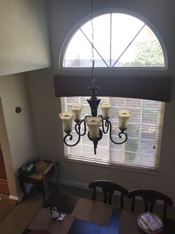Elegant Chandelier in bronze rustic color
