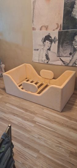 Toddler Floor Bed Frame with Safety Rails