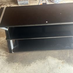 Glass Tv Stand (no Damages)!