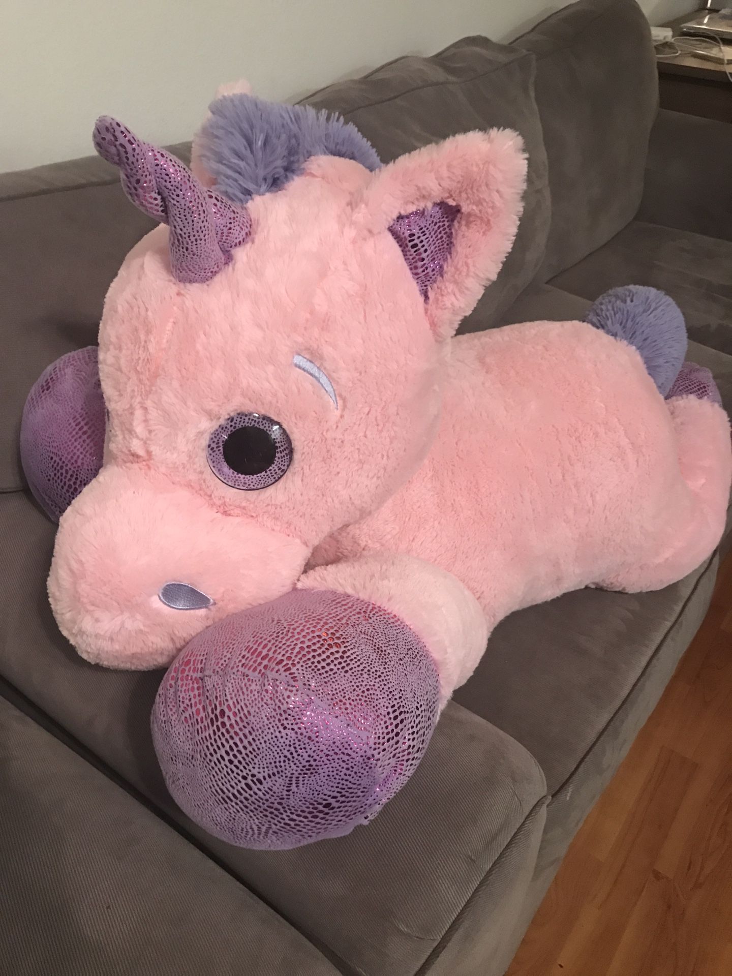 Large unicorn stuffed animal