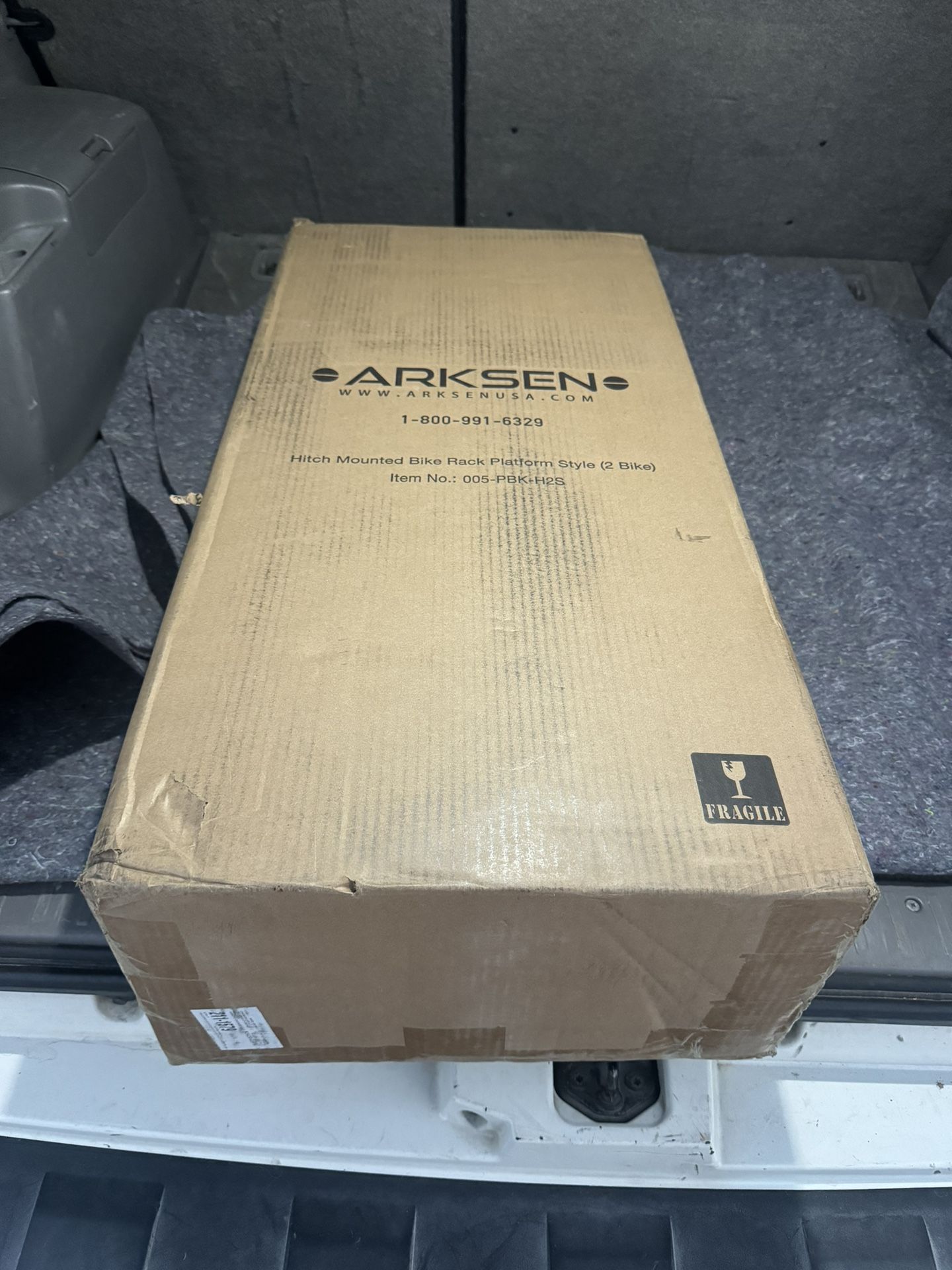 Arksen Hitch Mounted 2 Bike Rack Platform Style BRAND NEW