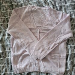 Brand New Lavendar Cardigan Child Size 6/7