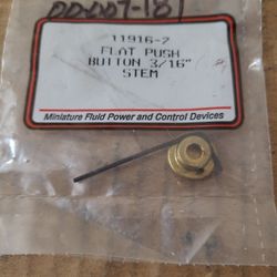Clippard 11916-2 Flat Push Button 3/16" Stem