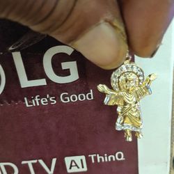 🔥 14K Solid Gold Jesus Pendant | Diamond-Cut Halo | Real Gold, Not Plated | Heavyweight Praise Piece

