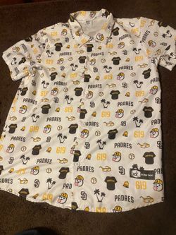 San Diego Padres 619 Hawaiian Shirt size XL adult
