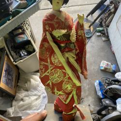 (Not Free Make Offer) Vintage Japanese Nishi Silk Kimono Doll