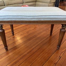 Antique Cushioned Bench/ Coffee Table