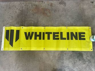 Whiteline Shop Banner Approx. 5.5 Ft x 18 Inches 
