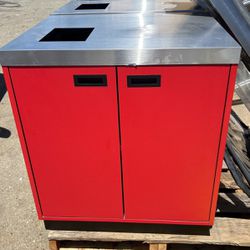 Retail / Garage / Misc. Cabinets W/ Stainless Steel Tops