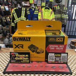 DEWALT 20-Volt Maximum XR 5.0 Ah Battery Pack and Charger