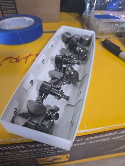 Grover tuners black chrome 3+3
