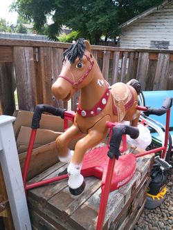 Toddler Plastic Riding Horse