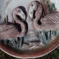 flamingo Cement Flamingo Bird Baths