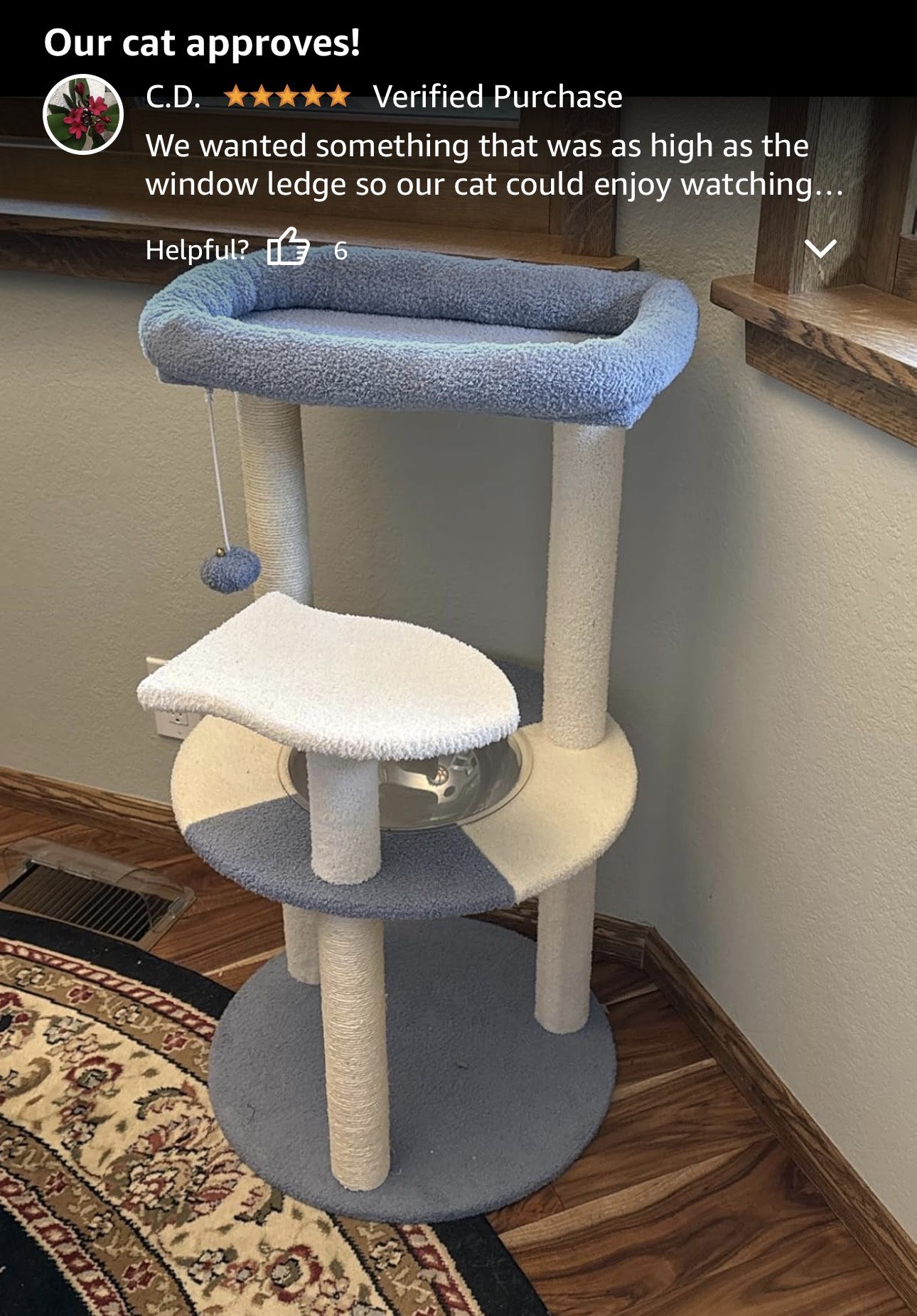 Yaheetech Cat Tree, 35.5in Cat Tower for Indoor Kittens, Kitty House with Scratching Posts & Padded Perch & Space Capsule, Cute Scratching Tree, Pet F