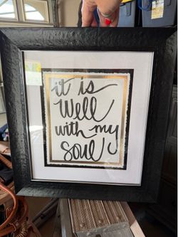 Framed sign