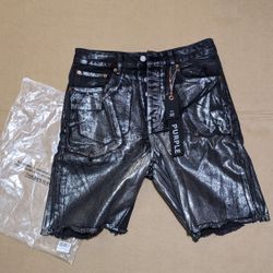 Purple Jeans Short Size 32