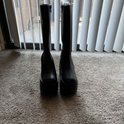Knee High Boot With Bats 