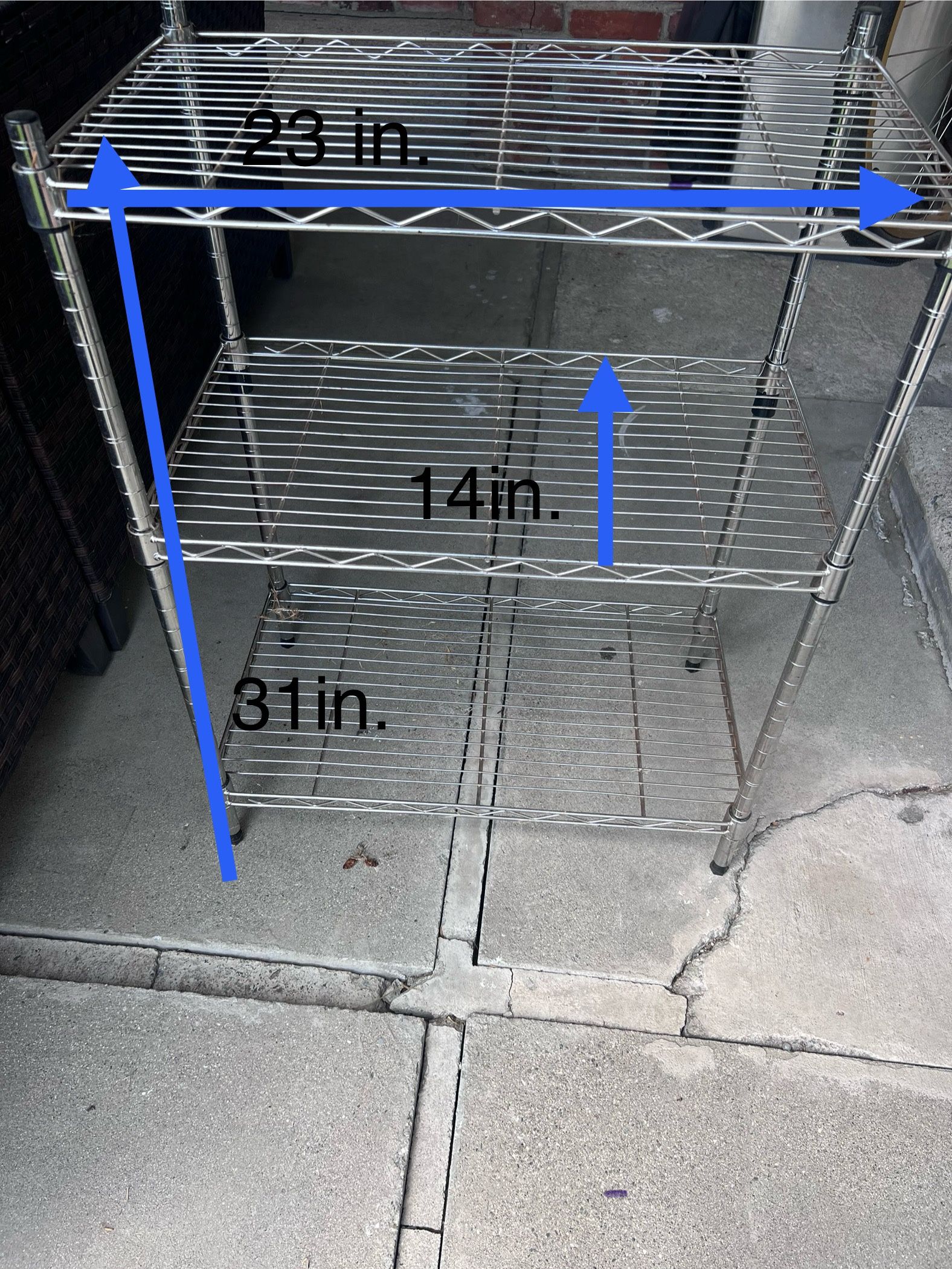 Sturdy Metal shelves