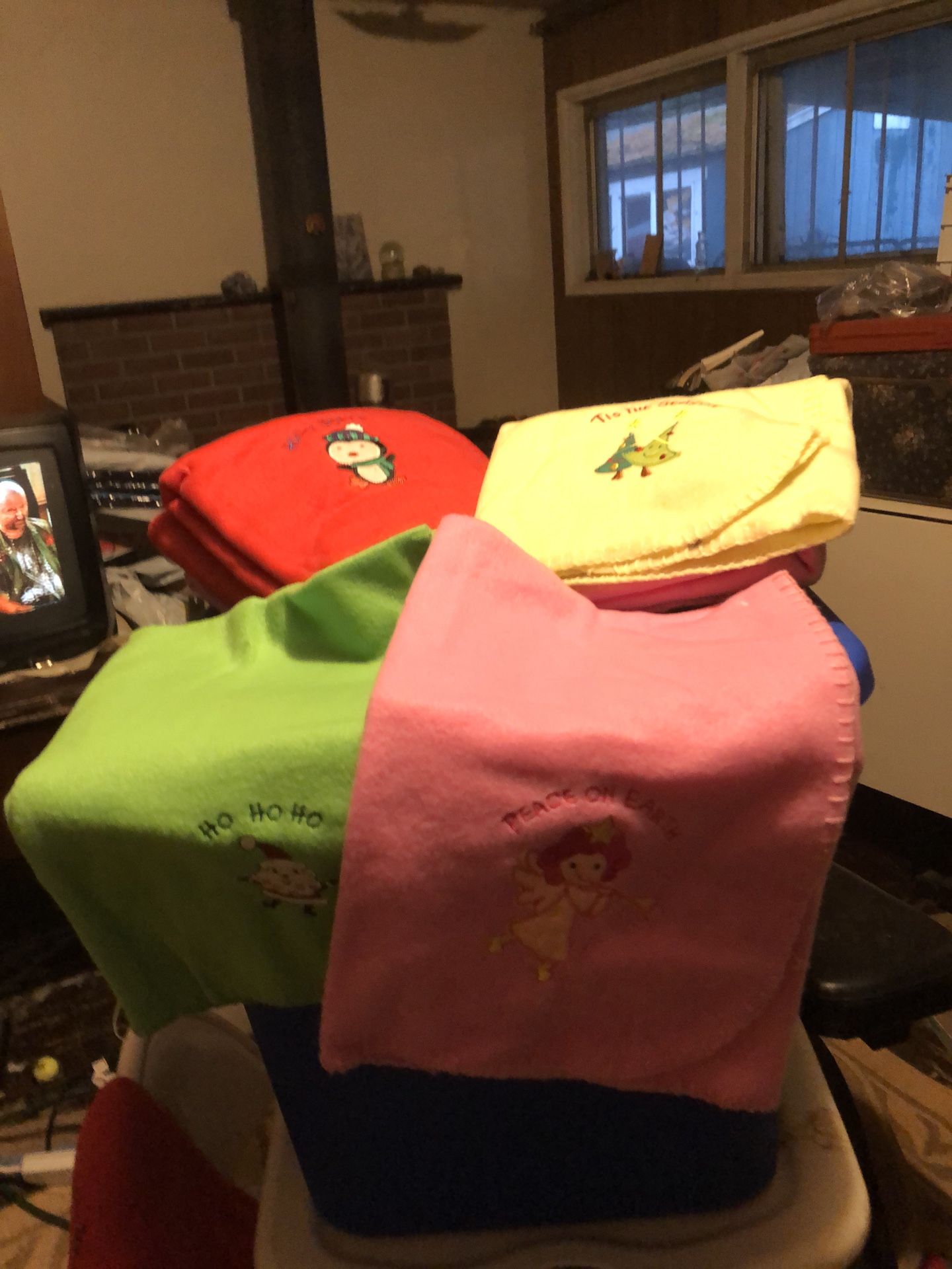 Small (receiving Size) Holiday Themed Blankets