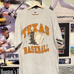 Vintage 90’s Russell Athletic University of Texas Longhorns Baseball T-Shirt Men’s Size 2XL
