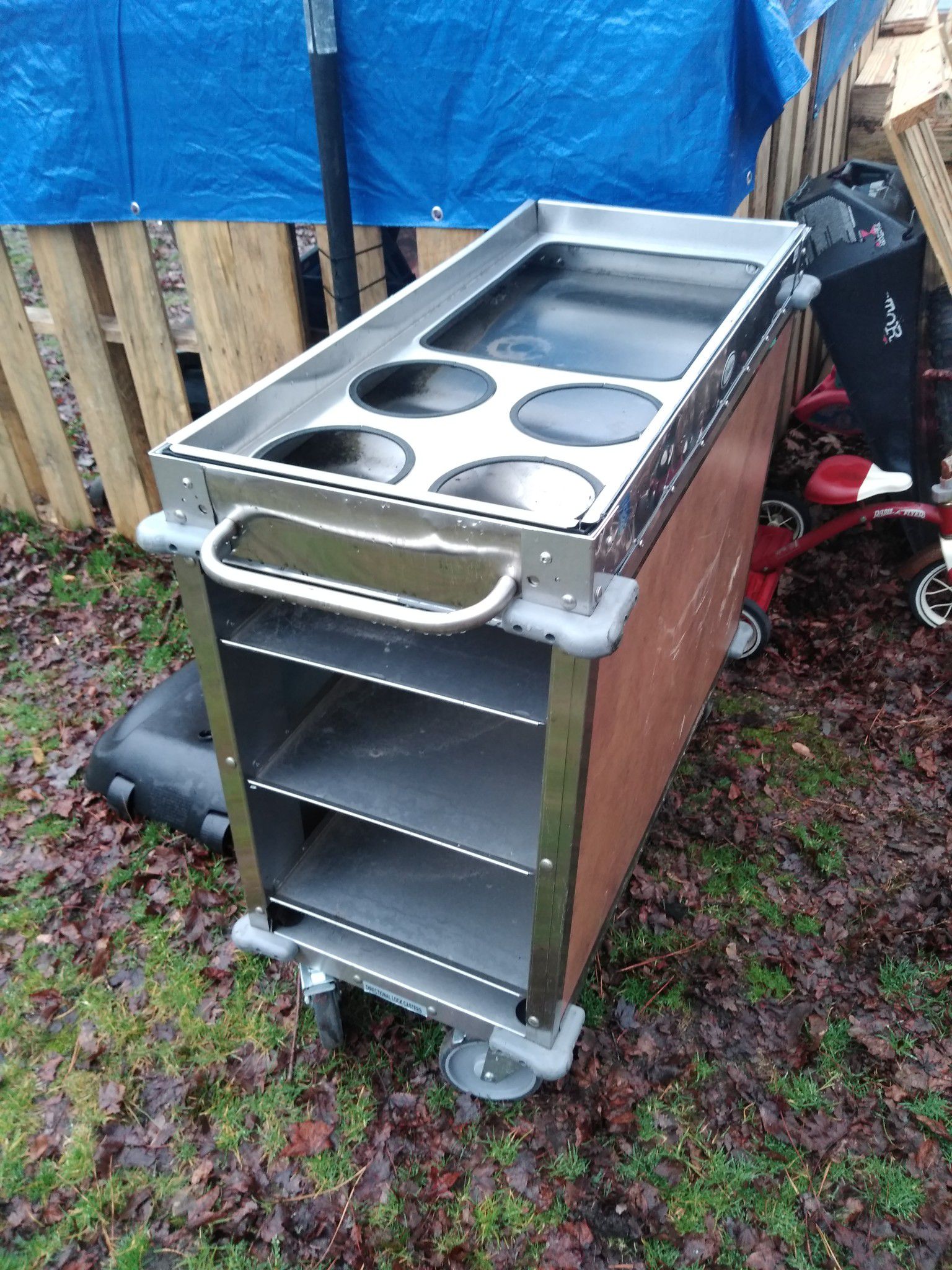 Stainless steel food cart