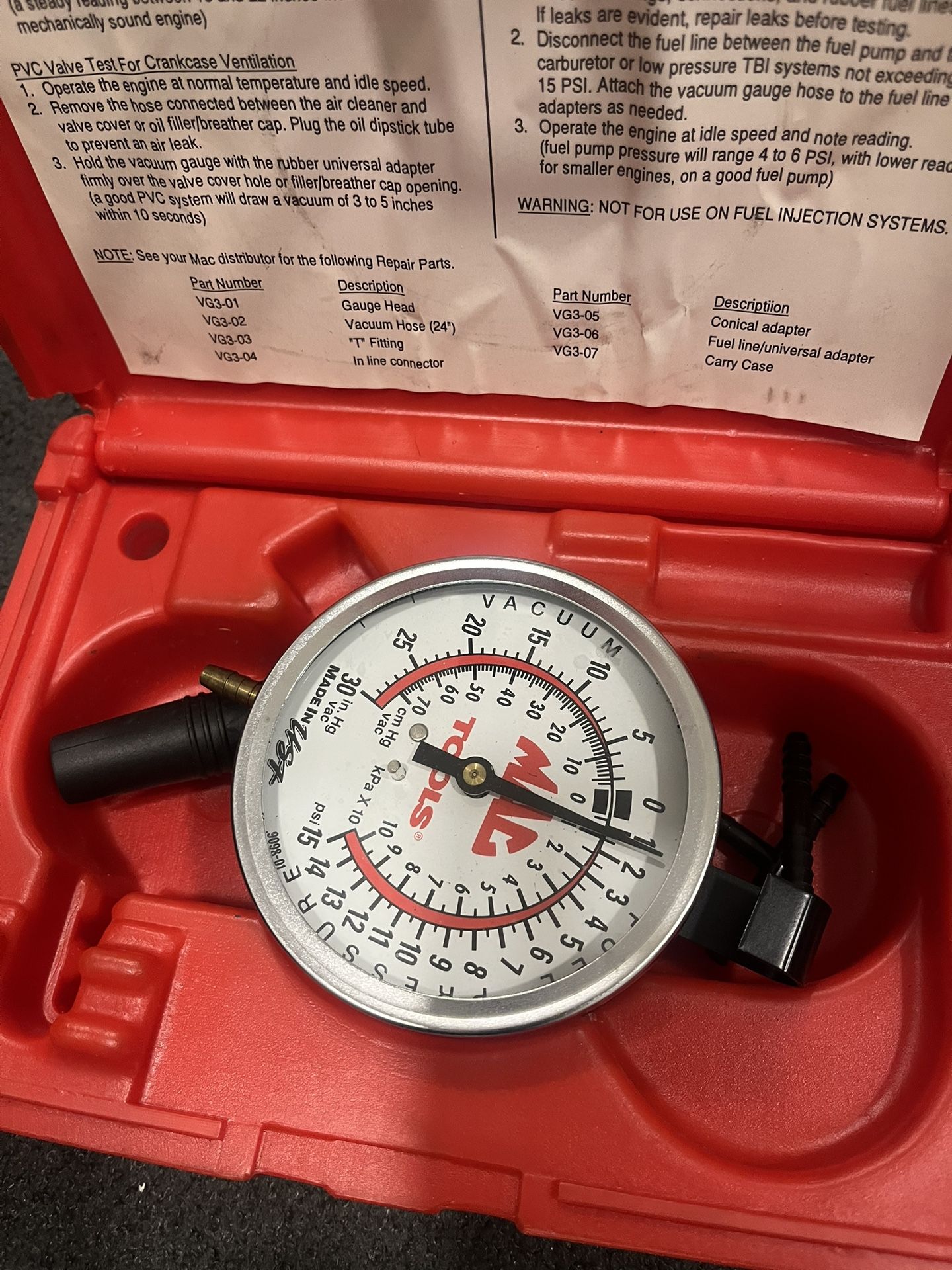 VACUUM GAUGE