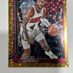 2025 - 26 Topps 175 Jalen Green Gold Holo Foil 26/50 Houston Rockets