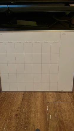 Dry Erase Calendar