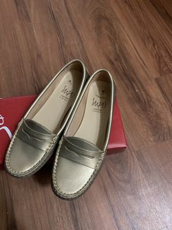 Gold flats size 7