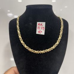 14K Yellow Gold Chain For Wedding 21.2Gr 18 Inches Long