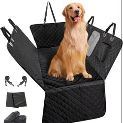 Dog Car Seat Cover, Back Seat Extender for Dogs,Waterproof Car Seat Cover for Back Seat with Hard Bottom,Dog Hammock for Car SUV Truck