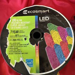 2 100’ Spools Of LED Outdoor Xmas Lights 