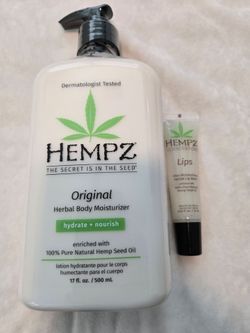 🌿 Hempz Herbal Body Moisturizer + Lip Balm Bundle - $15 | Moving Sale! Must Go By 6/20!